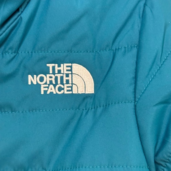 NWT North Face Girls Mossbud Reversible Jacket in Deep Lagoon Size XXS (5) - Picture 5 of 8